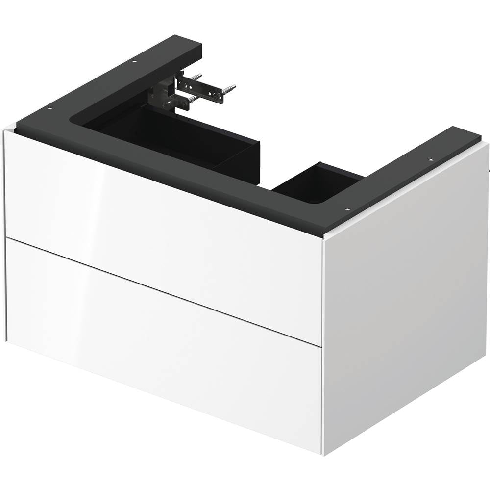 White Tulip Wall-Mounted Vanity Unit White Satin Matte