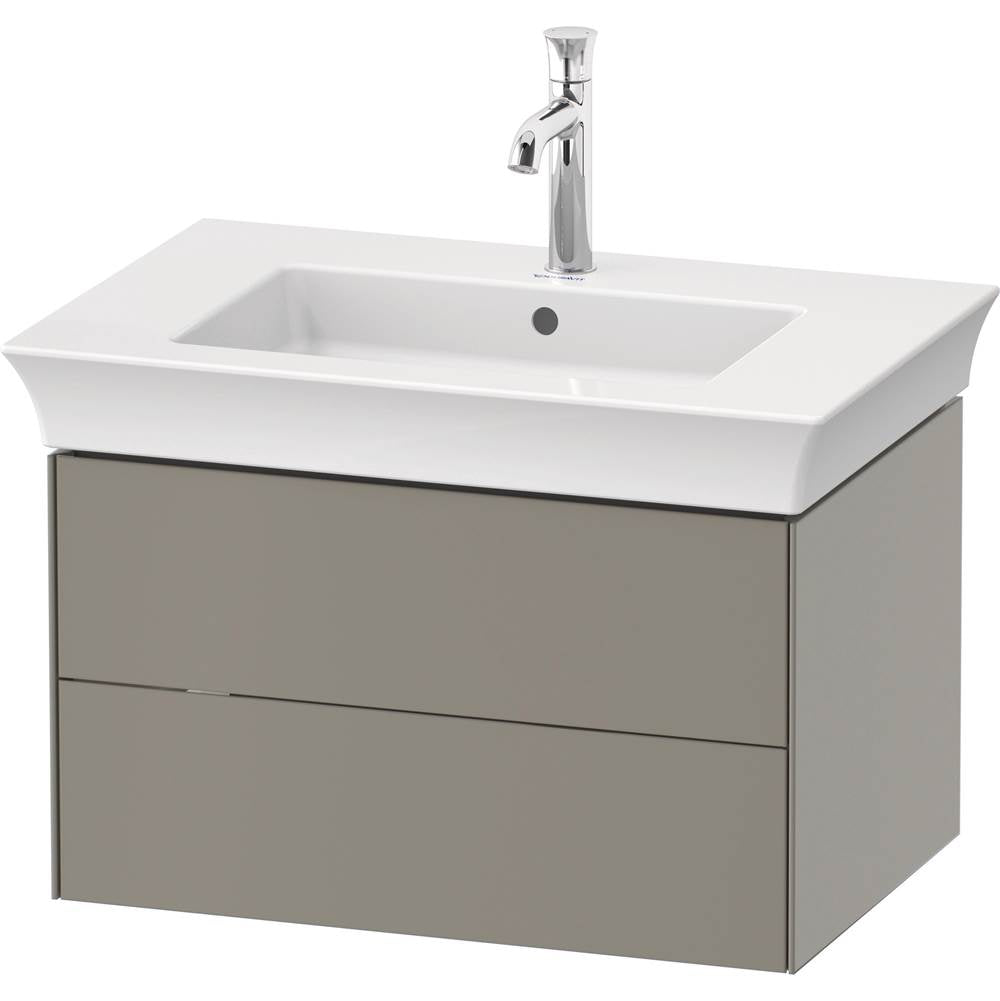 Duravit - White Tulip Wall-Mounted Vanity Unit Stone Gray Satin Matte - Stone Gray Satin Matte