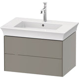 Duravit - White Tulip Wall-Mounted Vanity Unit Stone Gray Satin Matte - Stone Gray Satin Matte