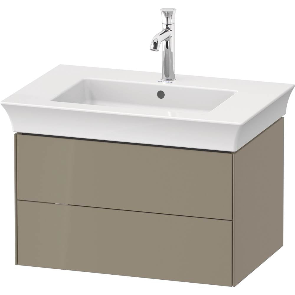 Duravit - White Tulip Wall-Mounted Vanity Unit Stone Gray High Gloss - Stone Gray High Gloss