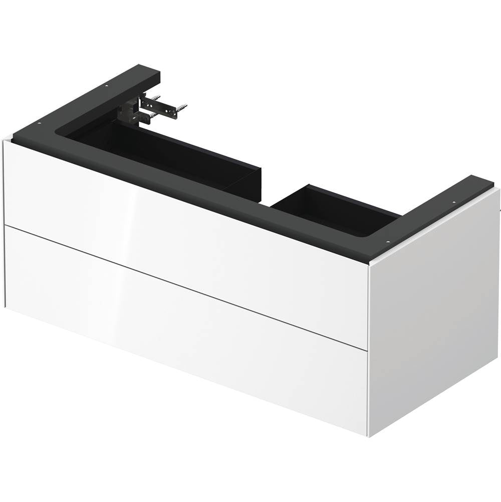 White Tulip Wall-Mounted Vanity Unit White Satin Matte