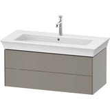 Duravit - White Tulip Wall-Mounted Vanity Unit Stone Gray Satin Matte - Stone Gray Satin Matte