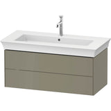 Duravit - White Tulip Wall-Mounted Vanity Unit Stone Gray High Gloss - Stone Gray High Gloss
