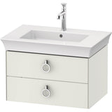 Duravit - White Tulip Wall-Mounted Vanity Unit White Satin Matte - White Satin Matte