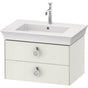 Duravit - White Tulip Wall-Mounted Vanity Unit White Satin Matte - White Satin Matte