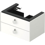 White Tulip Wall-Mounted Vanity Unit White Satin Matte