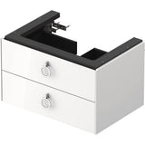 White Tulip Wall-Mounted Vanity Unit White Satin Matte