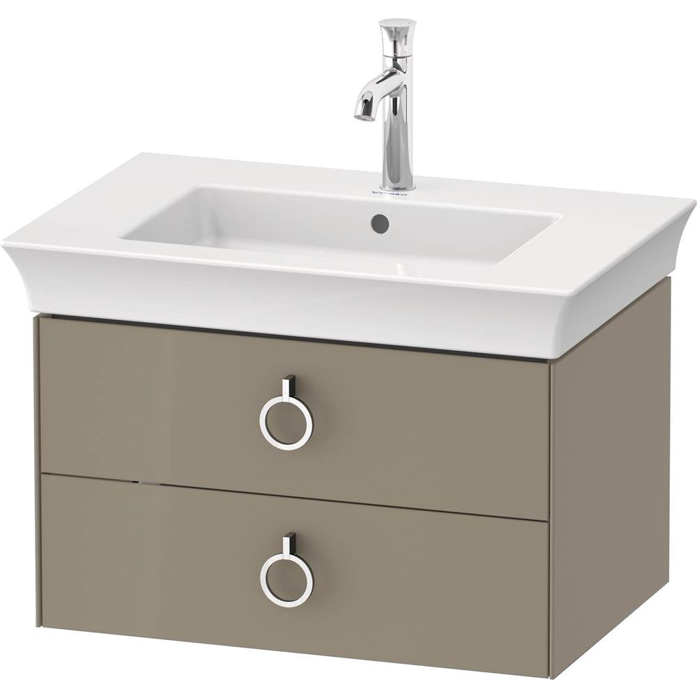 Duravit - White Tulip Wall-Mounted Vanity Unit Stone Gray High Gloss - Stone Gray High Gloss