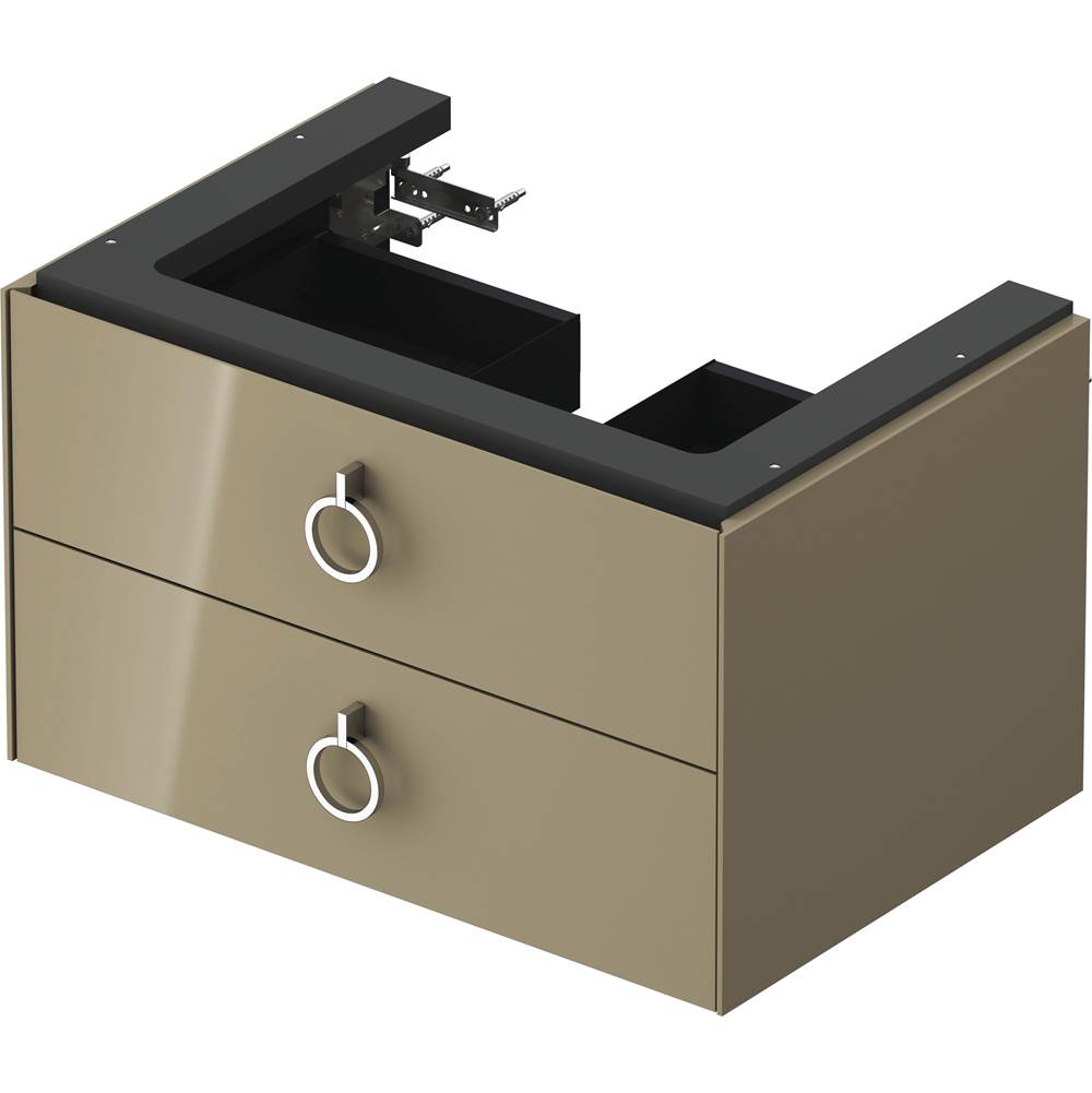 White Tulip Wall-Mounted Vanity Unit White Satin Matte