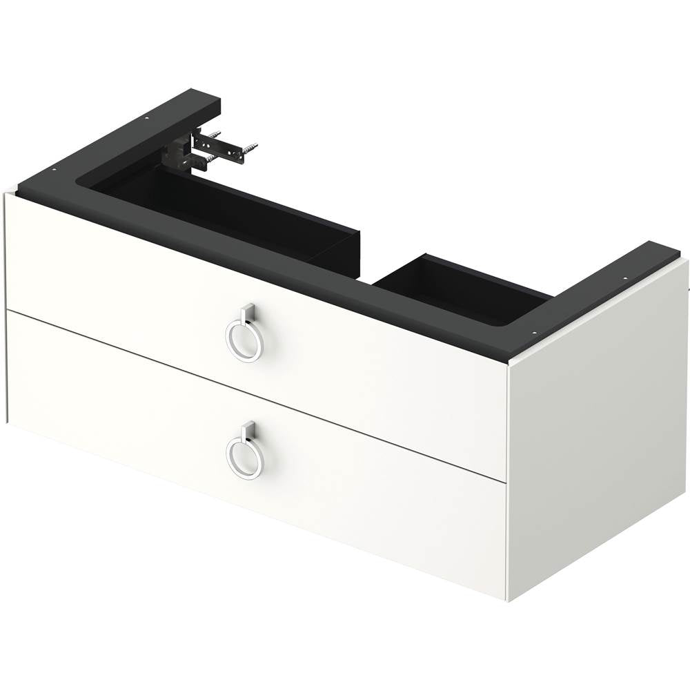 White Tulip Wall-Mounted Vanity Unit White Satin Matte