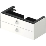 White Tulip Wall-Mounted Vanity Unit White Satin Matte