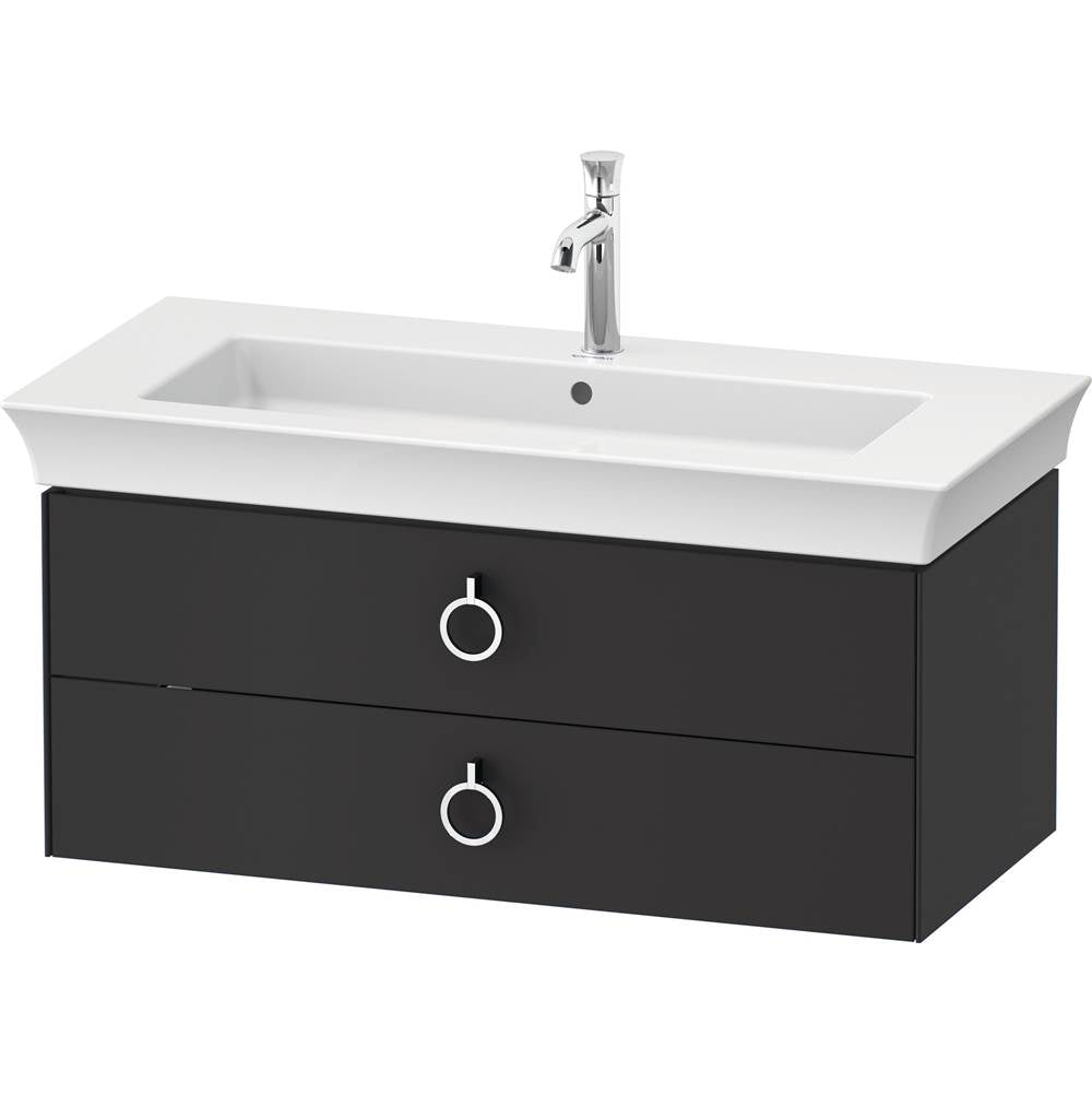 Duravit - White Tulip Wall-Mounted Vanity Unit Graphite Satin Matte - Graphite Satin Matte