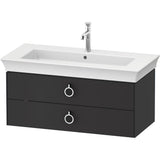 Duravit - White Tulip Wall-Mounted Vanity Unit Graphite Satin Matte - Graphite Satin Matte