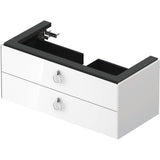 White Tulip Wall-Mounted Vanity Unit White Satin Matte