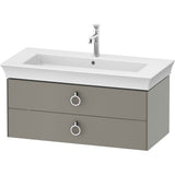 Duravit - White Tulip Wall-Mounted Vanity Unit Stone Gray Satin Matte - Stone Gray Satin Matte