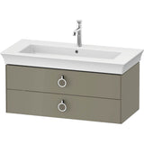White Tulip Wall-Mounted Vanity Unit White Satin Matte
