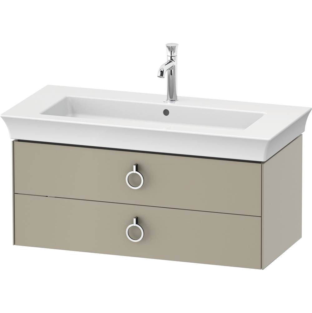 Duravit - White Tulip Wall-Mounted Vanity Unit Stone Gray High Gloss - Stone Gray High Gloss