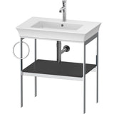 Duravit - White Tulip Floorstanding Metal Console Graphite Satin Matte - Graphite Satin Matte