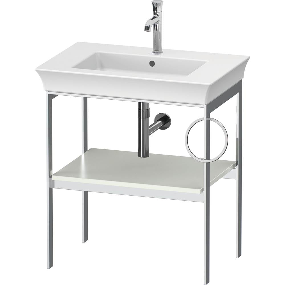 Duravit - White Tulip Floorstanding Metal Console White Satin Matte - White Satin Matte