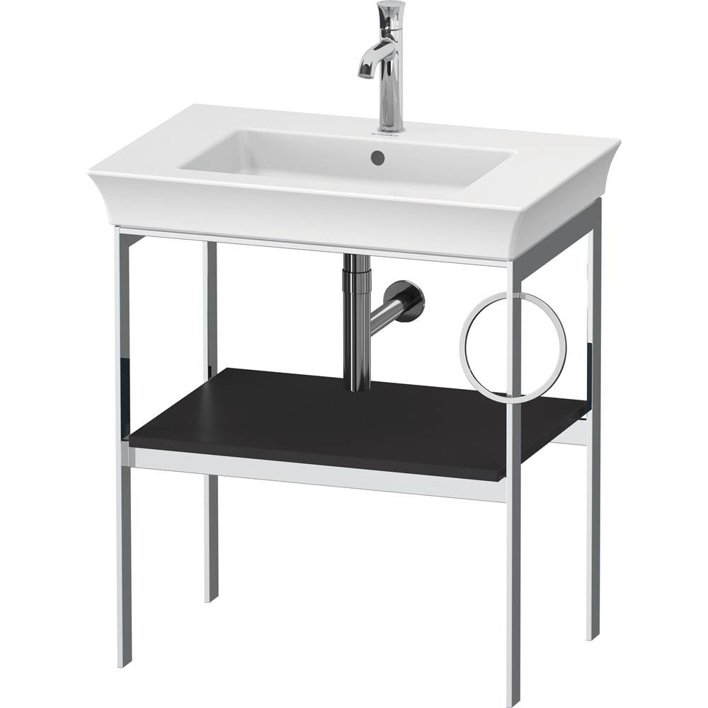 Duravit - White Tulip Floorstanding Metal Console Graphite Satin Matte - Graphite Satin Matte