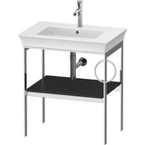 Duravit - White Tulip Floorstanding Metal Console Graphite Satin Matte - Graphite Satin Matte