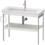 Duravit - White Tulip Floorstanding Metal Console White Satin Matte - White Satin Matte