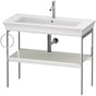 Duravit - White Tulip Floorstanding Metal Console White Satin Matte - White Satin Matte