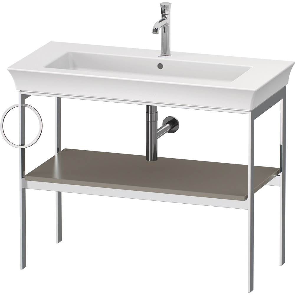 Duravit - White Tulip Floorstanding Metal Console Stone Gray Satin Matte - Stone Gray Satin Matte