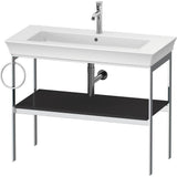 Duravit - White Tulip Floorstanding Metal Console Graphite High Gloss - Graphite High Gloss