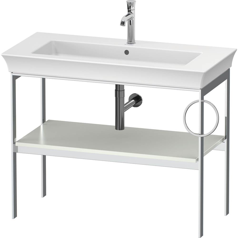 Duravit - White Tulip Floorstanding Metal Console White Satin Matte - White Satin Matte