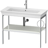 Duravit - White Tulip Floorstanding Metal Console White Satin Matte - White Satin Matte