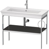 Duravit - White Tulip Floorstanding Metal Console Graphite Satin Matte - Graphite Satin Matte