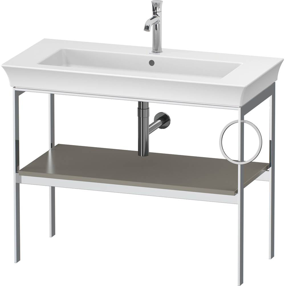 Duravit - White Tulip Floorstanding Metal Console Stone Gray Satin Matte - Stone Gray Satin Matte