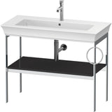Duravit - White Tulip Floorstanding Metal Console Graphite High Gloss - Graphite High Gloss