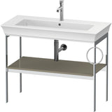Duravit - White Tulip Floorstanding Metal Console Stone Gray High Gloss - Stone Gray High Gloss