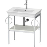 Duravit - White Tulip Floorstanding Metal Console - White Satin Matte