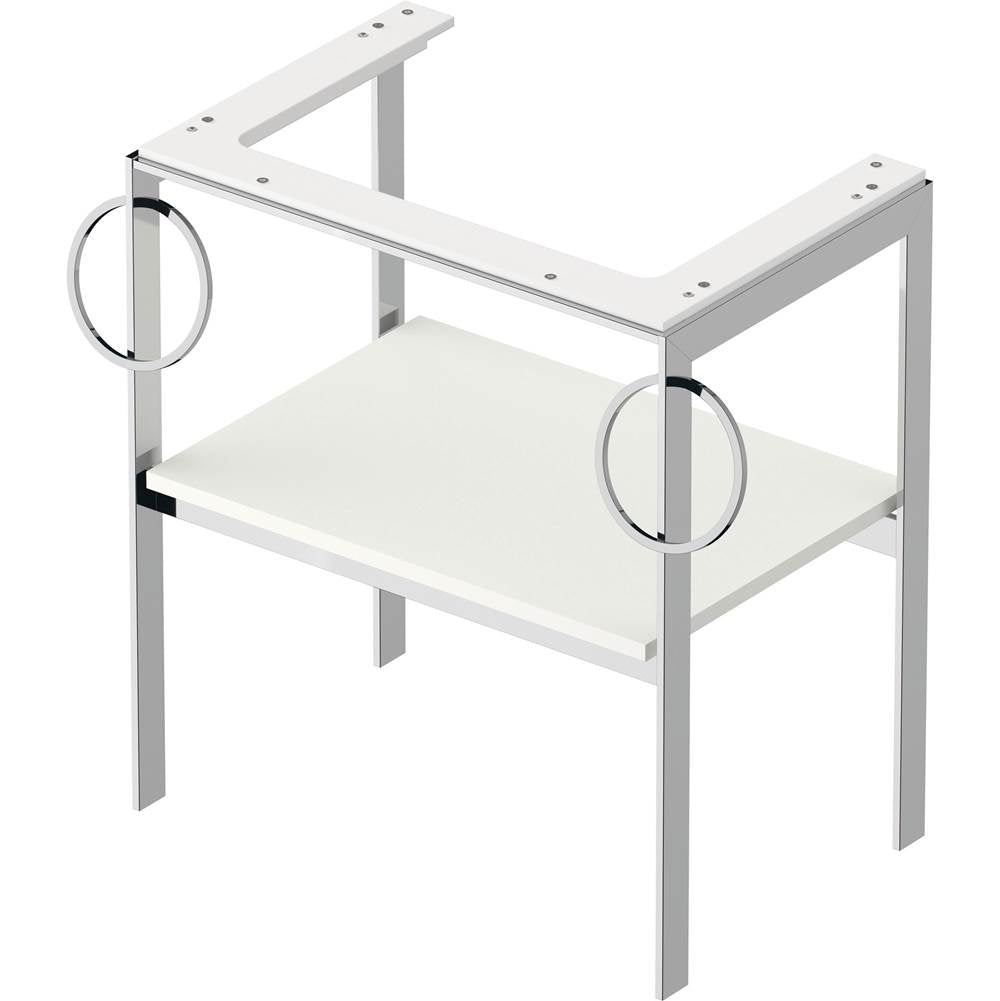 White Tulip Floorstanding Metal Console