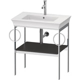 Duravit - White Tulip Floorstanding Metal Console - Graphite Satin Matte