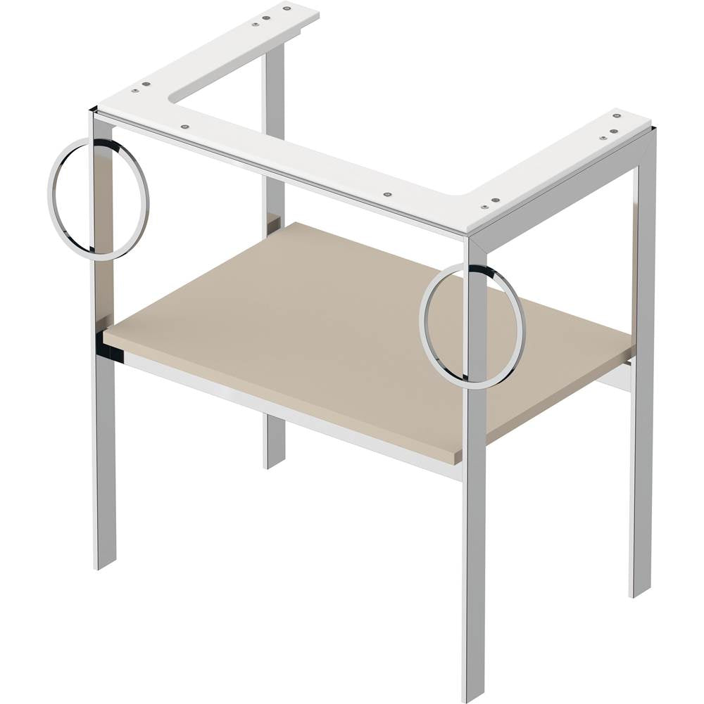 White Tulip Floorstanding Metal Console