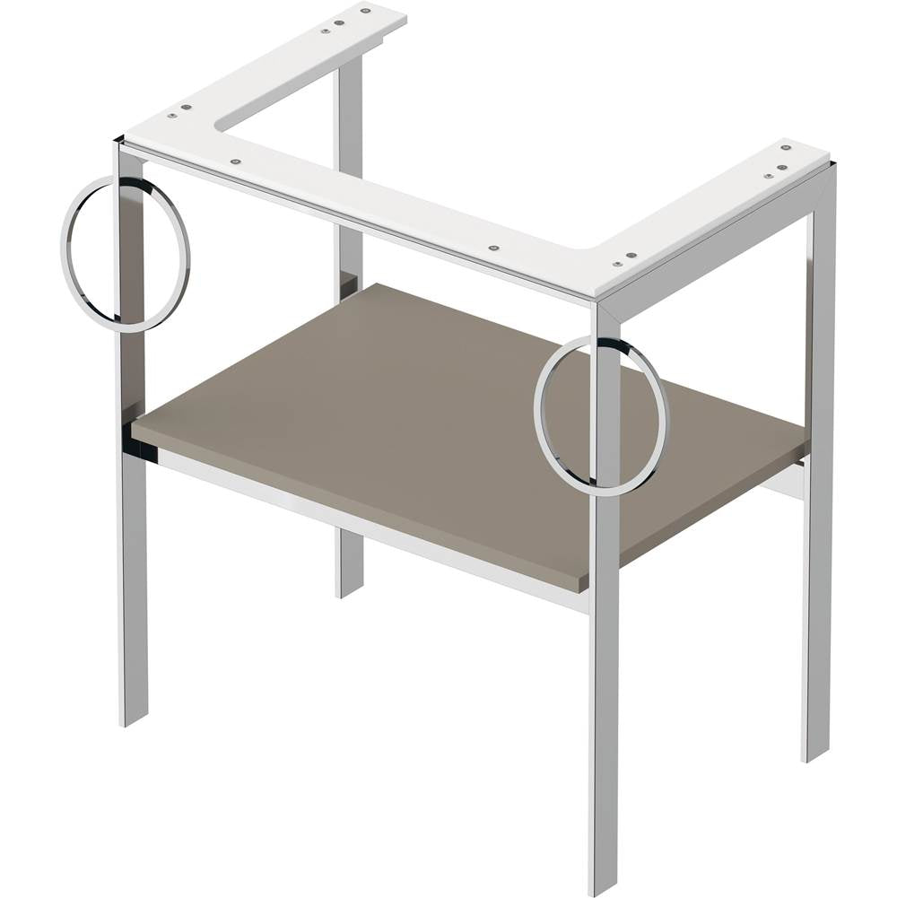 White Tulip Floorstanding Metal Console