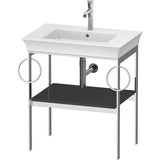 Duravit - White Tulip Floorstanding Metal Console - Graphite High Gloss