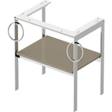 White Tulip Floorstanding Metal Console