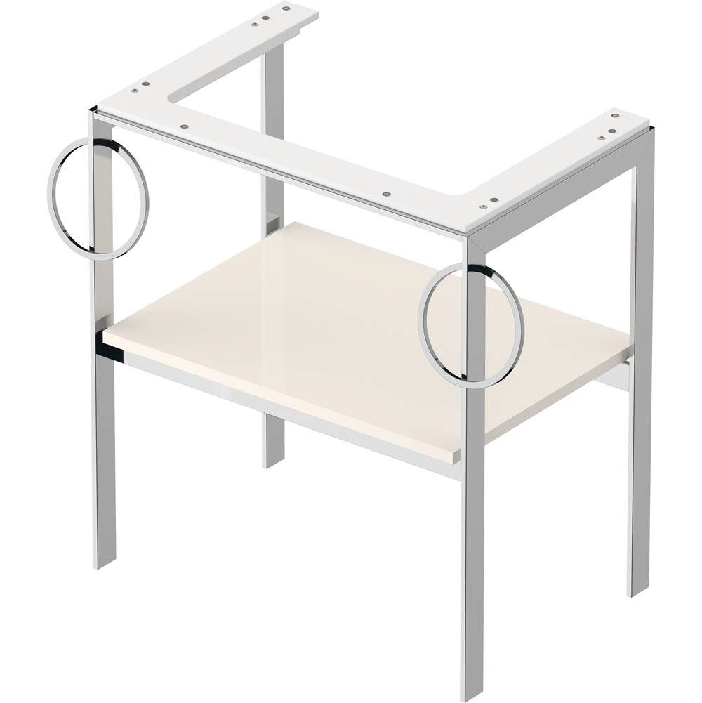 White Tulip Floorstanding Metal Console