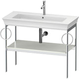 Duravit - White Tulip Floorstanding Metal Console - White Satin Matte