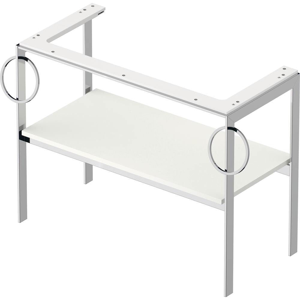 White Tulip Floorstanding Metal Console