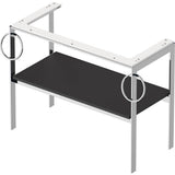 White Tulip Floorstanding Metal Console
