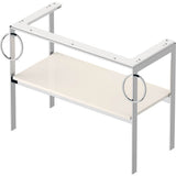 White Tulip Floorstanding Metal Console