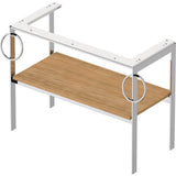 White Tulip Floorstanding Metal Console