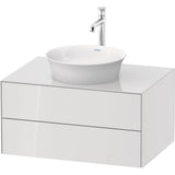 Duravit - White Tulip Wall-Mounted Vanity Unit White High Gloss - White High Gloss