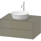 Duravit - White Tulip Wall-Mounted Vanity Unit Stone Gray High Gloss - Stone Gray High Gloss